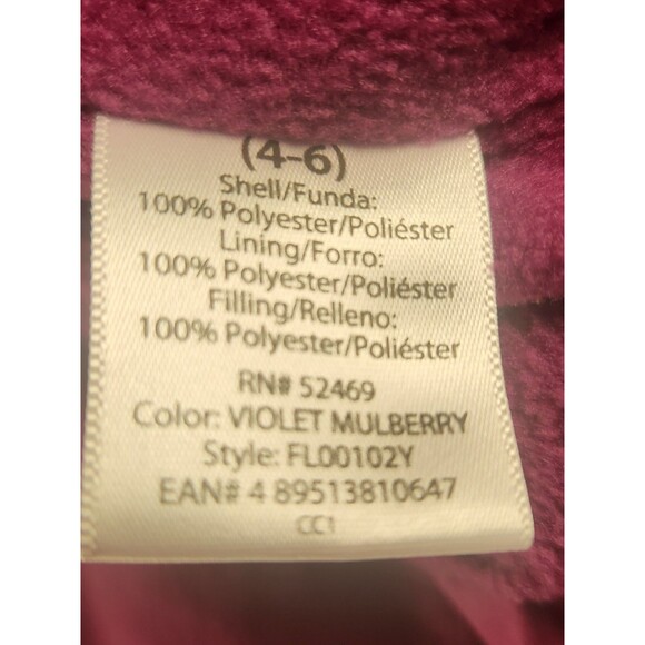 Faded Glory Womens Winter Puffer Vest Small 4-6 Violet Snap Zip Pockets - Picture 11 of 11